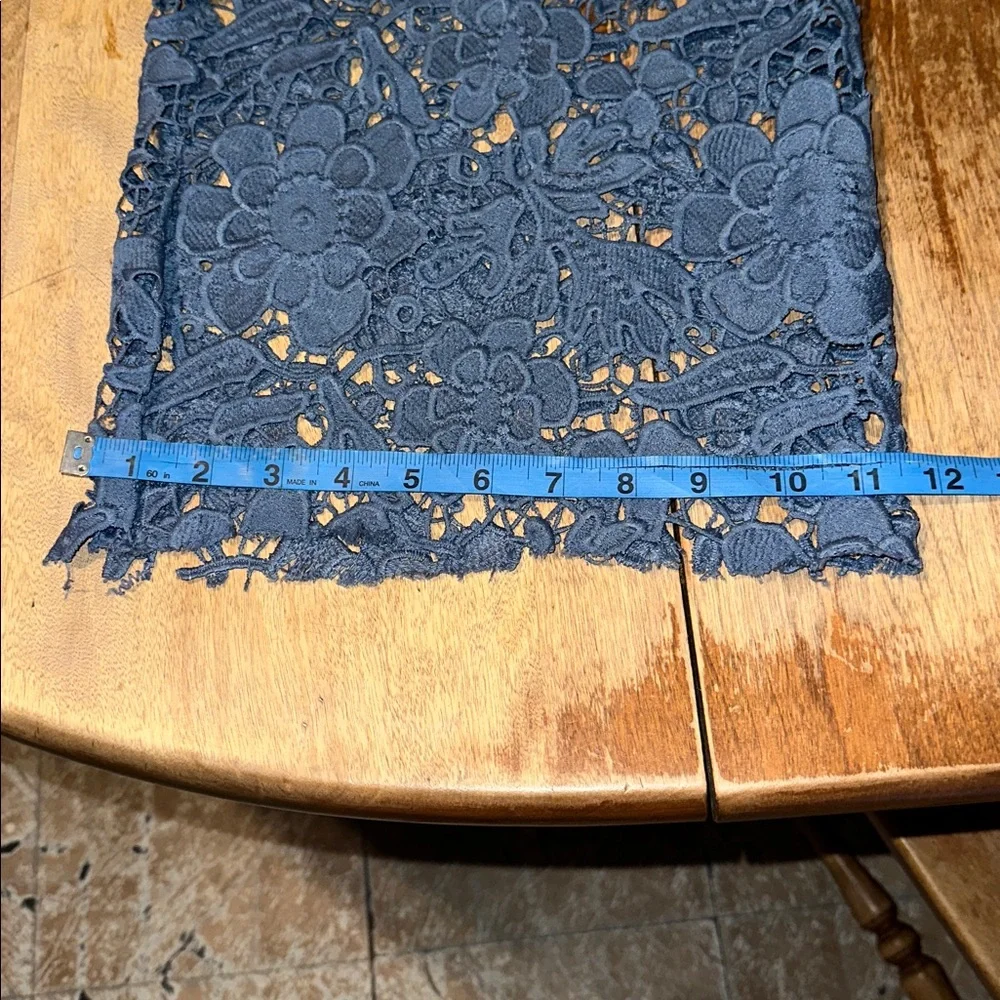 Micas Unique Floral Lace Overlay Denim Jeans NWT - Picture 9 of 13
